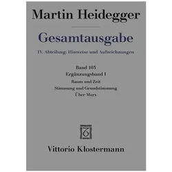 RaumundZeit-StimmungundGrundstimmung-ÜberMarx, Fachbücher von Martin Heidegger