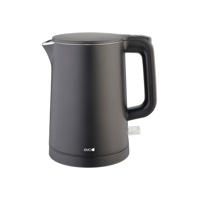 Eva wasserkocher edelstahl rostf schwarz 'ek9026' 0,8l 1200w eva