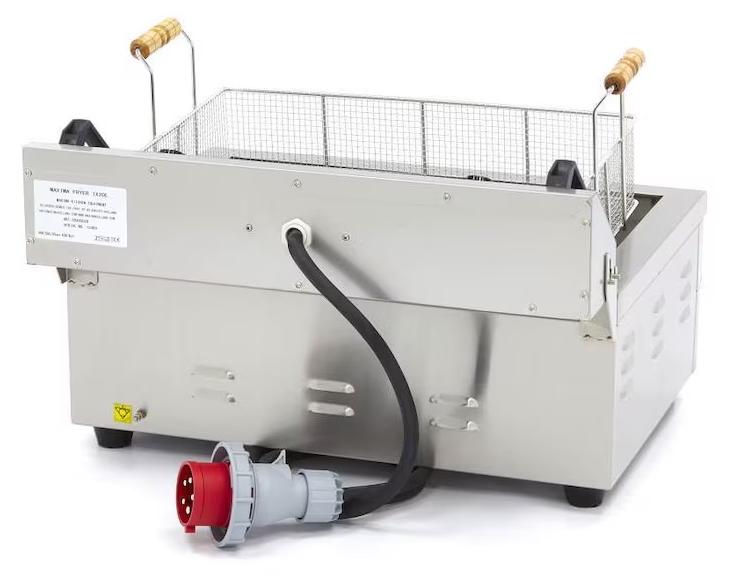 n Elektro Fritteuse 1 x 20L mit Hahn