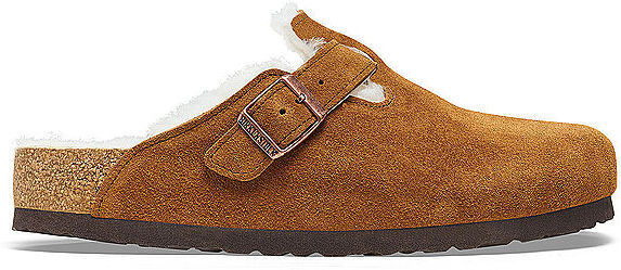 BIRKENSTOCK Clogs BOSTON SHEARLING SUEDE camel   40 40