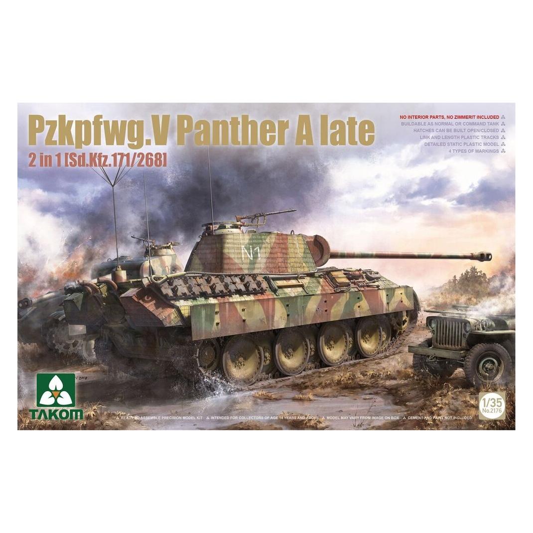 Takom Pzkpfwg.V Panther A late 2in1 (Sd.Kfz.171/268) (TAK2176)