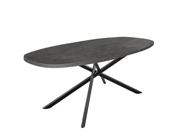MODUSET Tisch ATLANTA 240x105x76cm schwarzbeton
