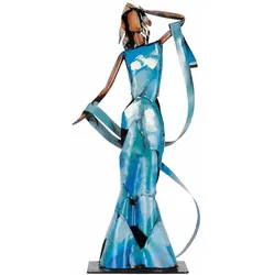 METALLSKULPTUR Blau 51/23 cm
