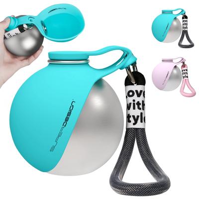 Inspired Living 2 in 1 Portable Dog Water Bottle With Stainless Steel Bottle & Silicone Bowl blue 1