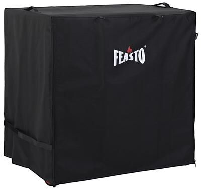 FEASTO 36-Inch Outdoor Prep Table Cover, Waterproof 600D Grill Cart Cover with Roll-Up Zippered Door