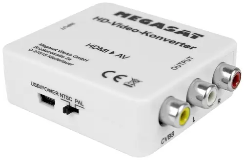 MegaSat AV Konverter HD-Video-Konverter (HDMI zu AV) [HDMI - AV] 1920 x 1080 Pixel