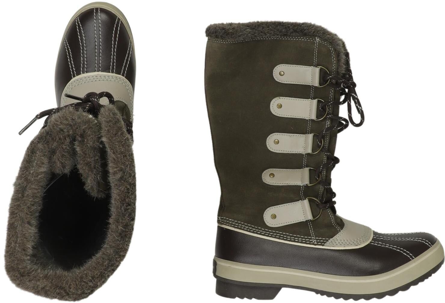 Skechers Damen Stiefel, Mehrfarbig, Gr. EU 38, Leder / Tex / Membran - Second Hand