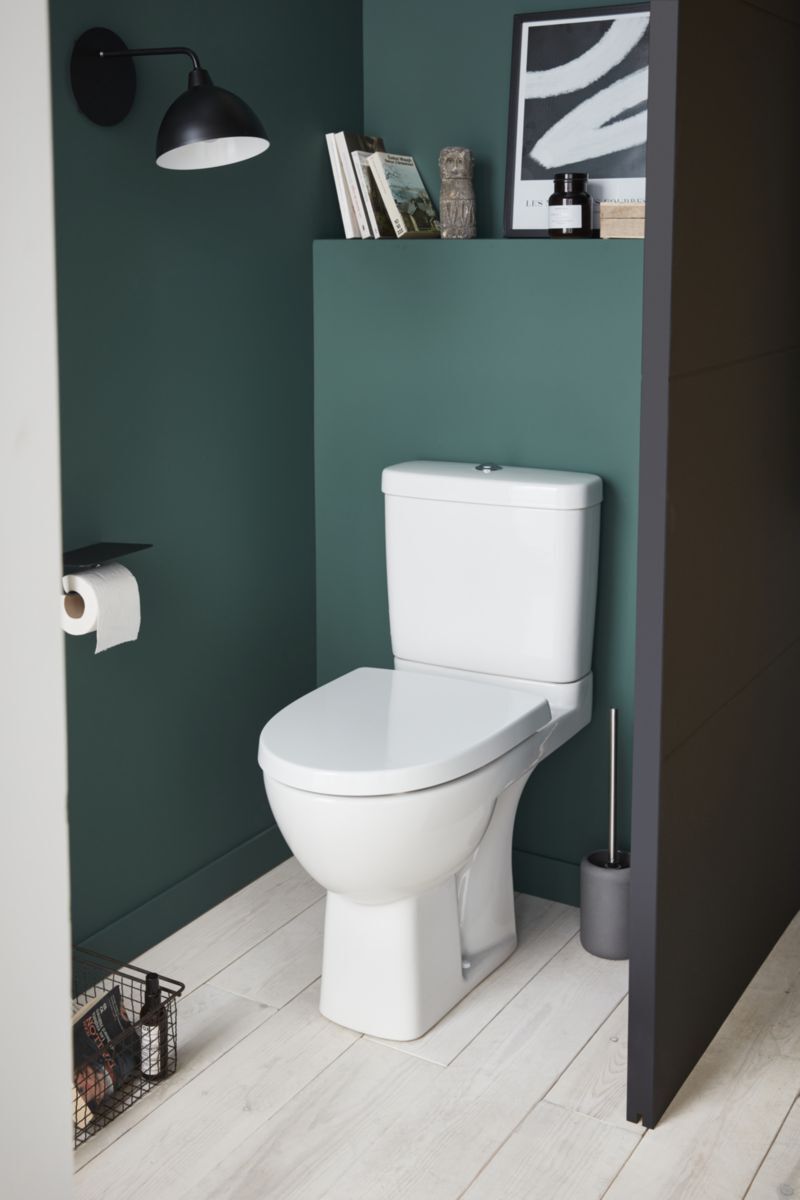 Pack WC au sol sans bride ODÉON UP sortie horizontale blanc JACOB DELAFON E22769-00
