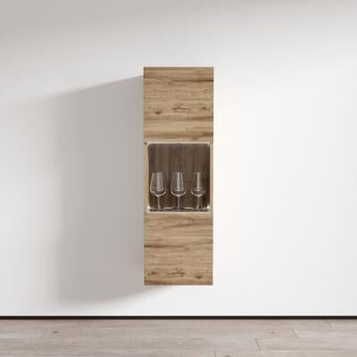 "Meble Furniture Fly Type-22 Wall Mounted Bookcase - 15.75""W x 50""H"