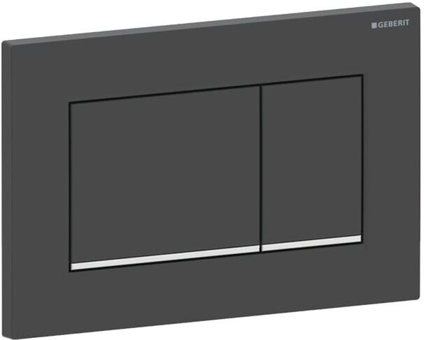 Geberit Sigma 20 Square Betätigungsplatte 115883141 schwarz matt lackiert, hochglanz verchromt