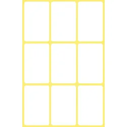 Avery Zweckform Etiketten 38x24mm VE=10x63 Stück weiß
