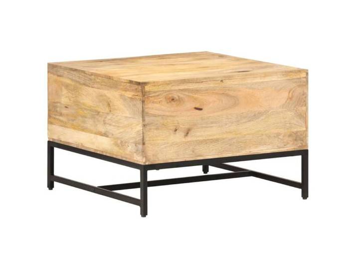 HOT SALE*Table basse élégante - Support 20 kg - SHELD - Table à café - 67x67x45cm Bois de manguier massif M3582908