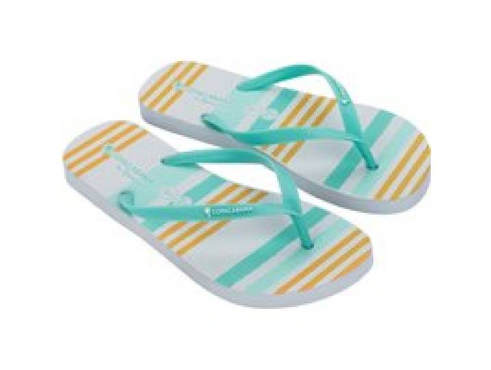 COPACABANA BY IPANEMA Tongs unisexe (jaune/turquoise/blanc, 42)