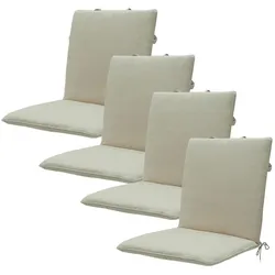 Natura Punto, Sitzkissen, Gartenstuhl Niederlehner-Auflage by Madison, 4er Set (97 x 49 cm)