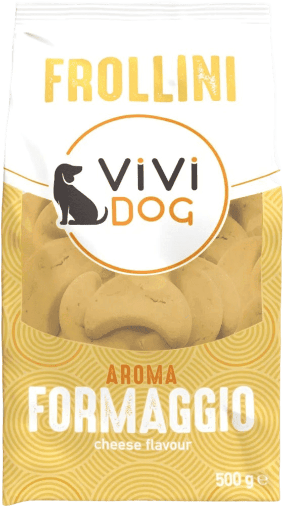 Kit Risparmio 2x500G ViVi Dog Biscotti Frollini FORMAGGIO