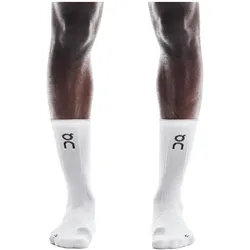 On Running, Damen, Sportsocken, Performance-Laufsocke Hoch (43 - 46), Weiss