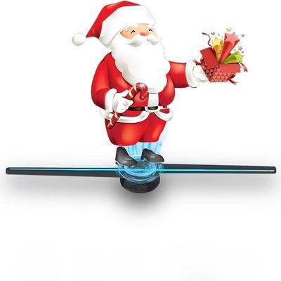 Inspired Finds 16.54in Christmas 3D Hologram Fan Projector 3D Hologram Fan LED Display For Holiday Advertising 16.54in Christmas 3D Hologram Fan Projector 3D Hologram Fan LED Display For Holiday Advertising