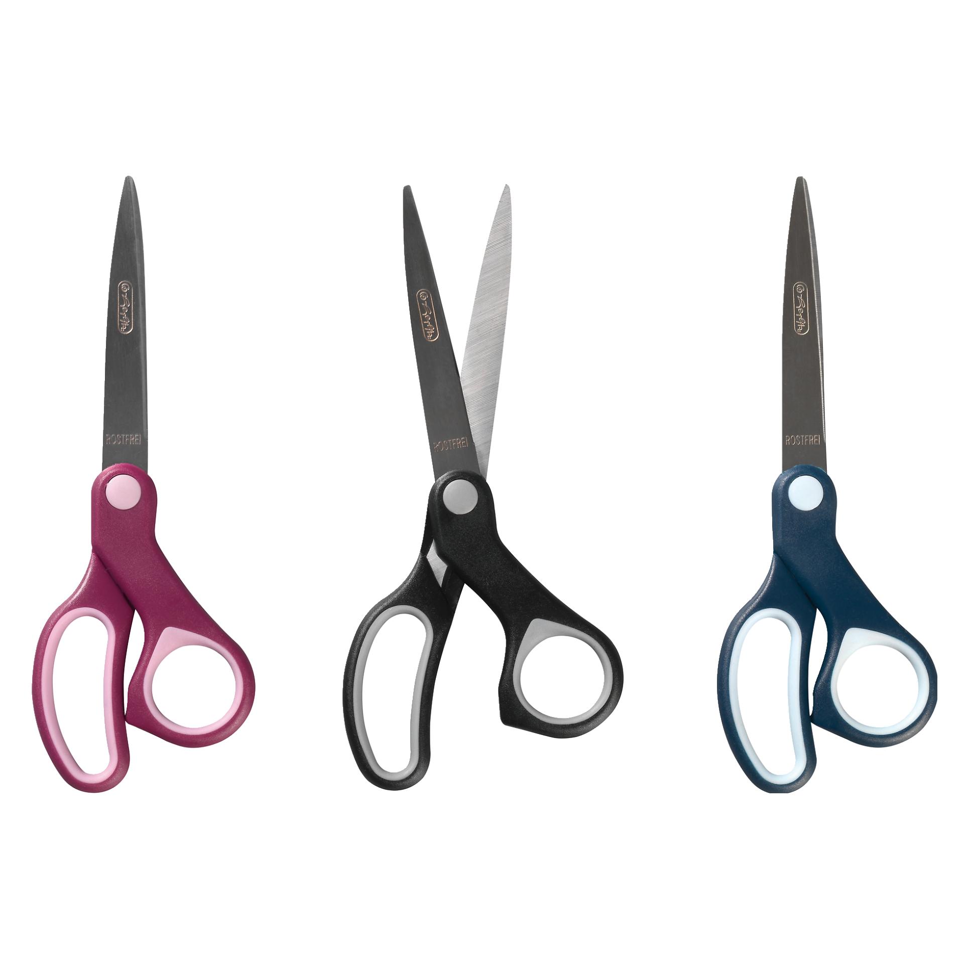 Herlitz 08740102 Büro- & Bastelschere Gerader Schnitt, Edelstahl (20.50 cm) (08740102)