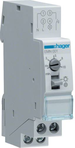Hager EMN001 Treppenlichtzeitschalter Hutschiene 230 V