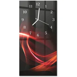 WANDUHR aus Glas 30x60 cm - Abstraktion