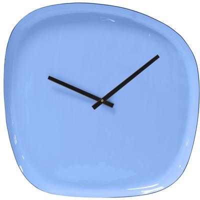 Wanduhr MIRRORS AND MORE "TOMO", blau, Wanduhren, Wanduhr, Organische Form