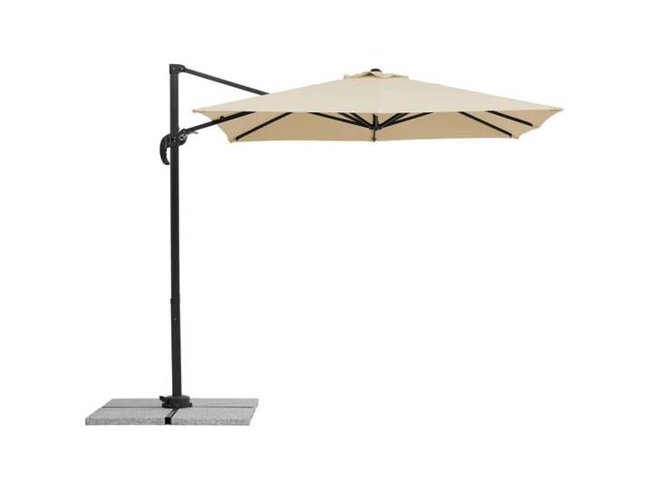 Ampelschirm Rhodos Junior BHT: 300x239x230 cm Naturfarben
