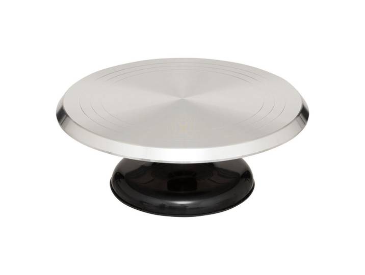 Secret de Gourmet Tortenständer Easy Silbern 31/31/11,7 cm, Silberfarben, Metall, Rund, 11.7 cm, Geschirr, Tischkultur & Serviergeschirr, Etageren