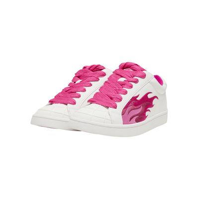 Trainingsschuh BUFFALO "Buffalo LIBERTY - VEGAN NAPPA", Damen, Gr. 41, pink (weiß, pink), Kunstfaser, Schuhe