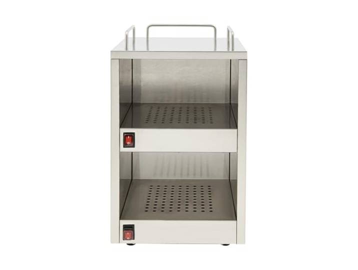 Tassenwärmer Edelstahl zweistufig – Gewerblicher Tassenwärmeschrank mit Heizröhre, Becherwärmer Wärmeschrank für Restaurant Café, Tassenwärmemaschine große Kapazität energiesparend