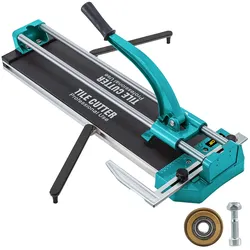 VEVOR Profi Fliesenschneider 800mm Doppelschienen Halterungen Manueller Fliesenschneider 3/5 Zoll Kappe mit Präzisionslaser Manuelle
