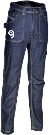 Jeans da lavoro Pamplona resistenti rinforzati Personalizzate o neutre Cofra