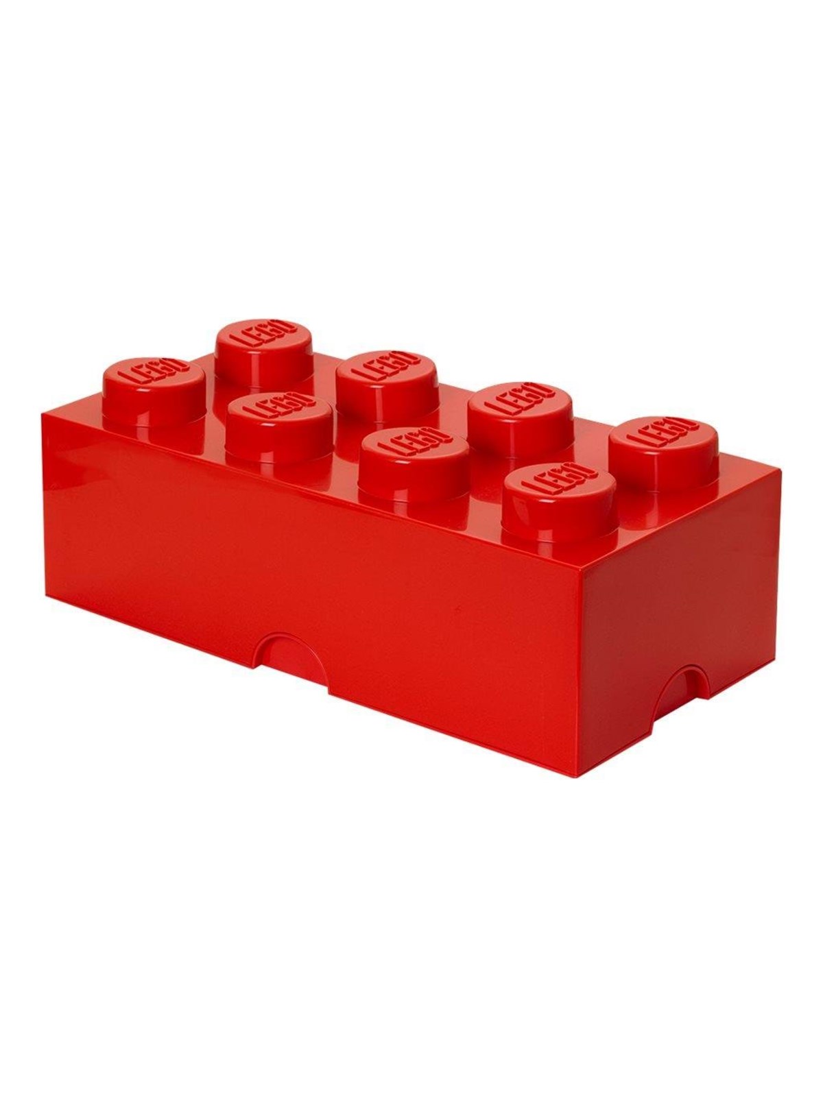 LEGO Aufbewahrungsstein, 8 Noppen, Rot