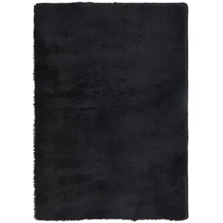 vidaXL Teppich Shaggy Hochflor NAVARRA Schwarz 240x340 cm Polyester
