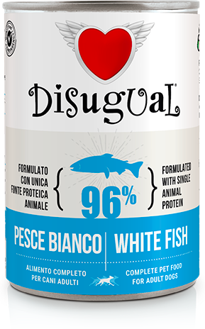 Disugual Dog Monoproteína Receita de Peixe Branco 6 un x 400g