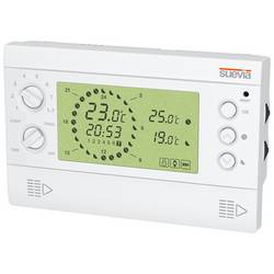 Suevia SU325700 Thermostat Raumthermostat Aufputz, Wand Tagesprogramm, Wochenprogramm Digitales Uhrenthermostat mit Relaisausgang (Wechselkontakt) 1 St.