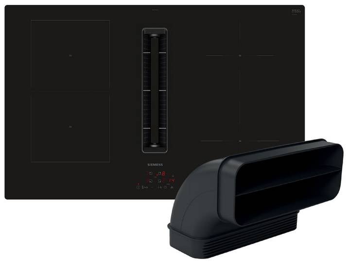 SIEMENS Kochfeld mit Dunstabzug ED811BGA7, Powerboost-Funktion, Timer, TouchControl-Bedienung