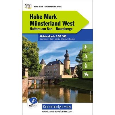 Kümmerly+Frey Outdoorkarte Deutschland 60 Hohe Mark, Münsterland West 1:50.000, Sonstige von , Kümmerly+Frey, 978-3-259-02597-0