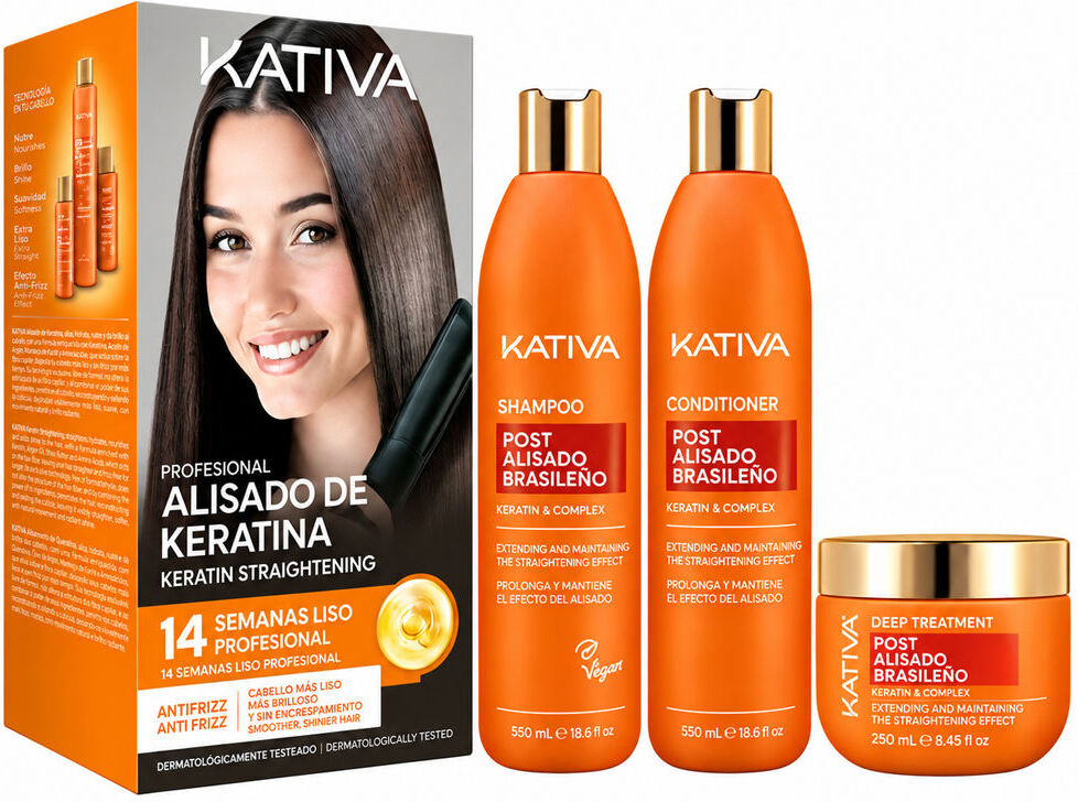 Kativa Profesional Post Alisado Brasileño coffret 3 pz