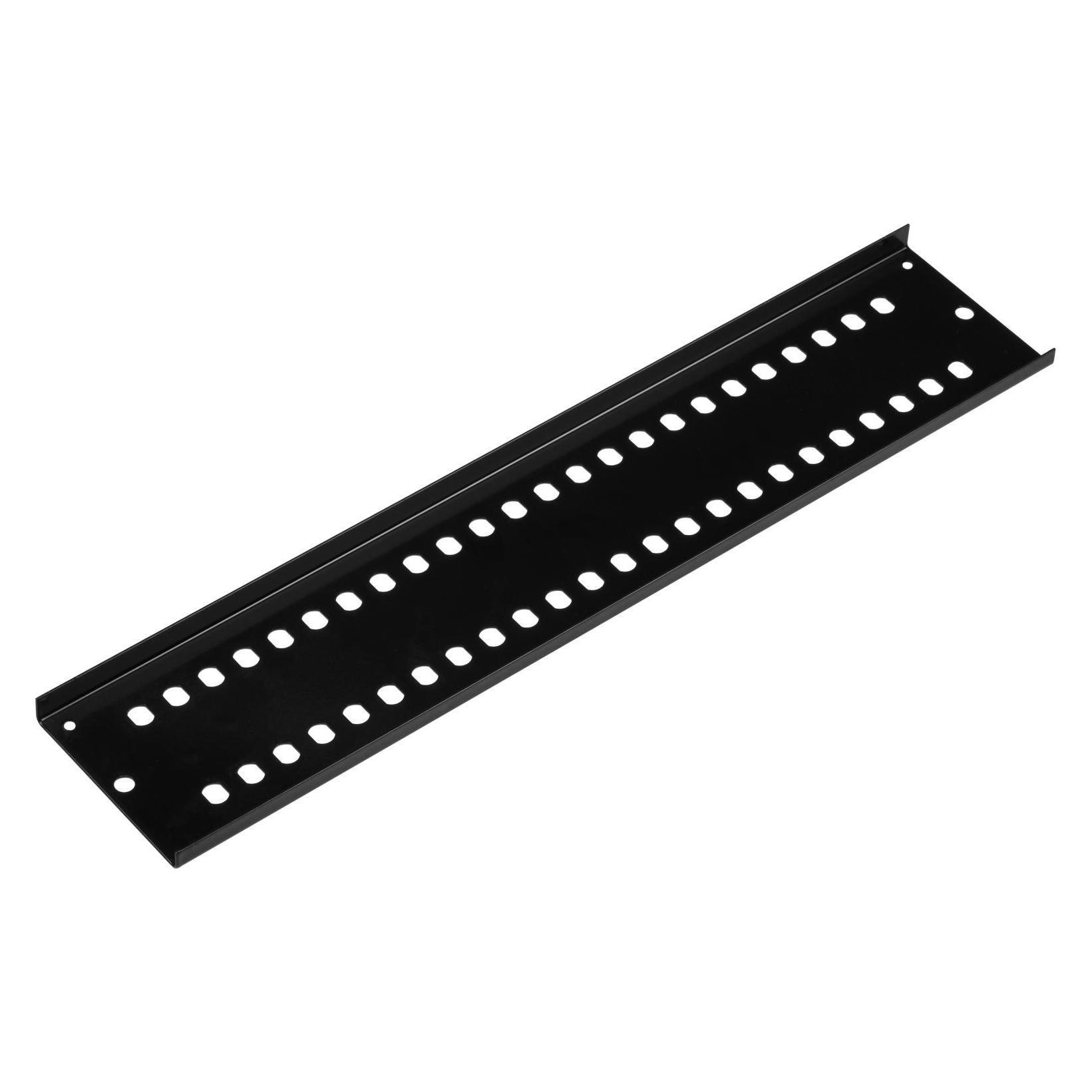 EFB Elektronik Frontblende 2 HE 48 x ST/FC D-hole schwarz (VSB2HE-FP-SW-48ST) (VSB2HE-FP-SW-48ST)