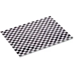 WAS Germany Burgerpapier Schwarz Weiss Set WRAP & GO, 25 x 20, Set á 1000 Stück, Fettpapier