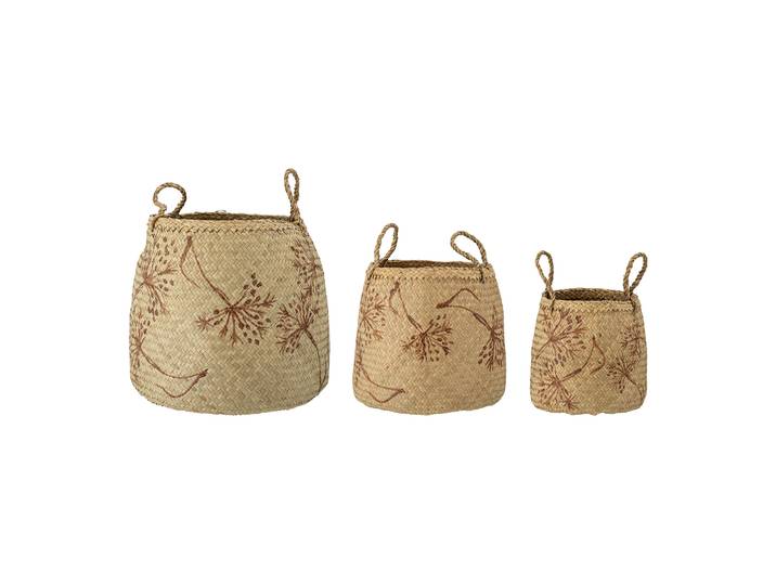 Bloomingville Mand Molli Zeegras, Set van 3 stuks - Naturel