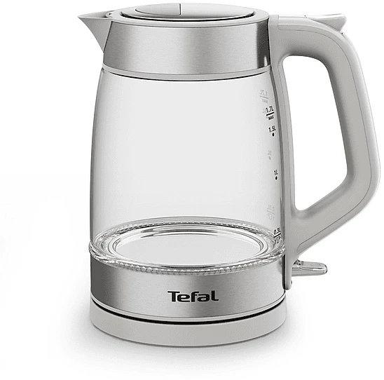 Tefal KI605B30 Wasserkocher aus Glas, grau