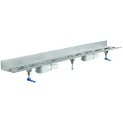 DALLMER Duschrinne CeraLine PLAN 2 Abläufe, W 1100mm, DN 50 Bauhöhe 90mm, 521989