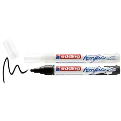 Edding Acrylmarker »e-5100« 2er Pack weiß/schwarz weiß