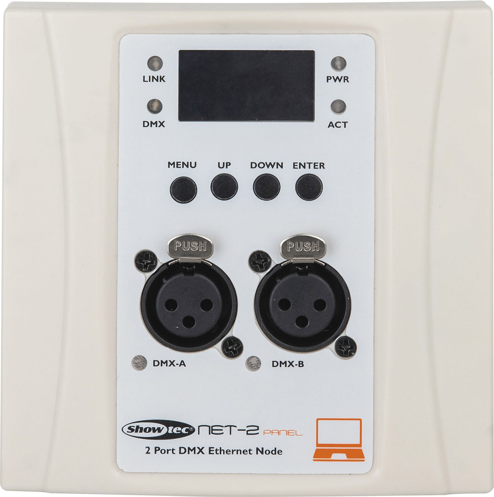 Showtec Net-2 Panel 3-Polig – Weißes Gehäuse
