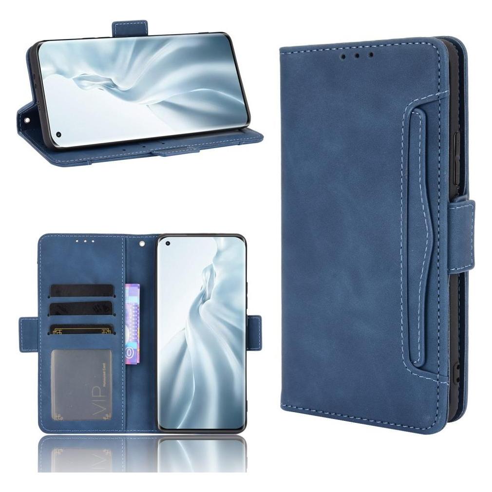 Cover-Discount Xiaomi Mi 11 - Etui mit vielen Kartenfächer blau (Xiaomi Mi 11) (101909503E)