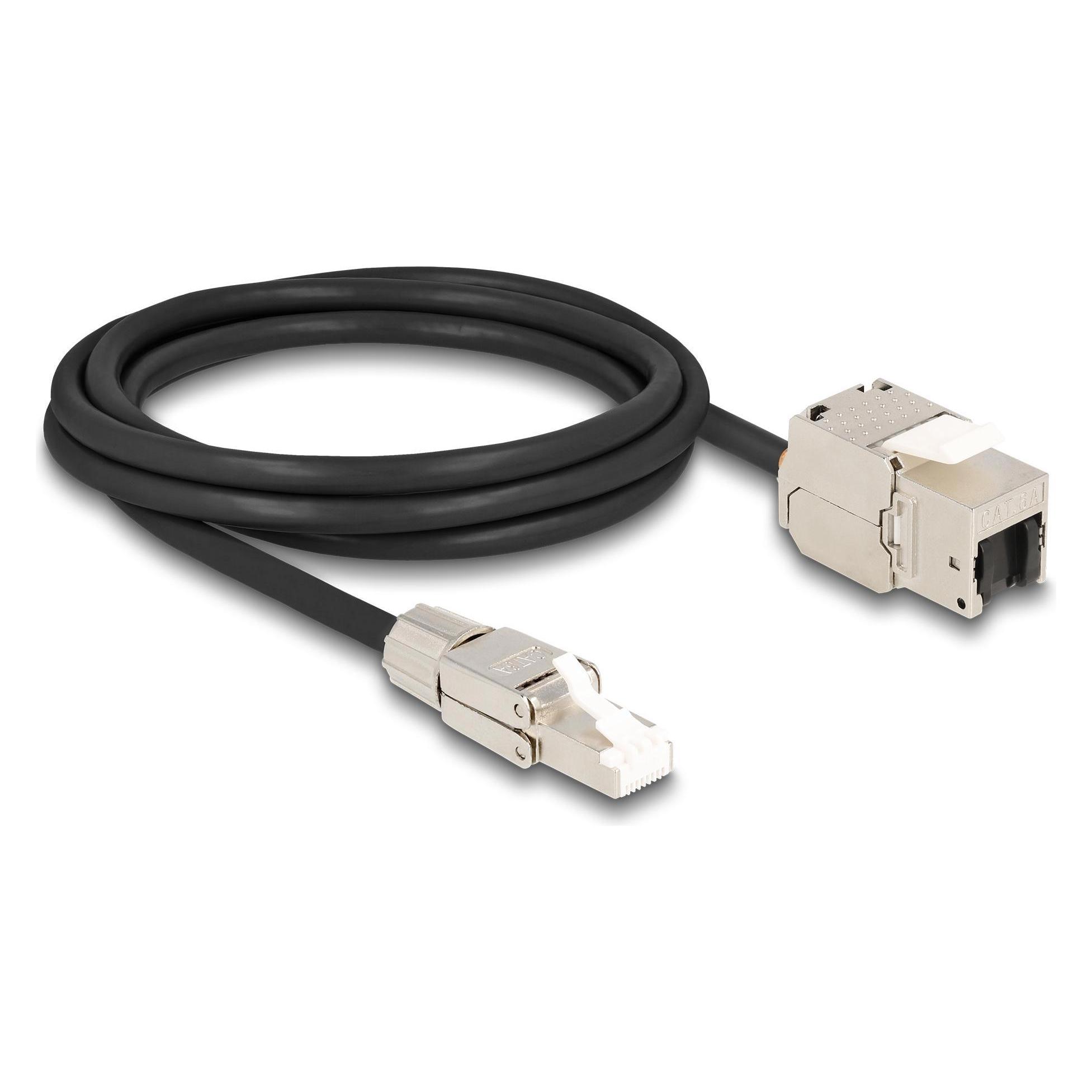 Delock Kabel RJ45 Stecker feldkonfektionierbar (S/FTP, CAT6a, 2 m) (87209)