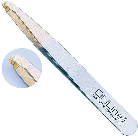 Witte ONLine Tweezers Zangen-Pinzette Goldspitze gerade