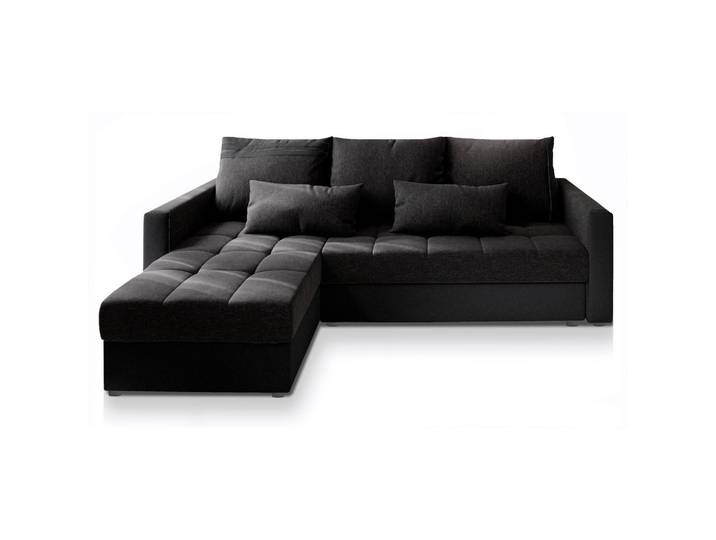 ECKSOFA KOS PIK Grau Dünner Stoff mit Schlaffunktion