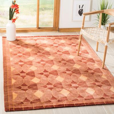 SAFAVIEH Handmade Tibetan Modern & Contemporary Assorted Wool Rug - 6' x 9'